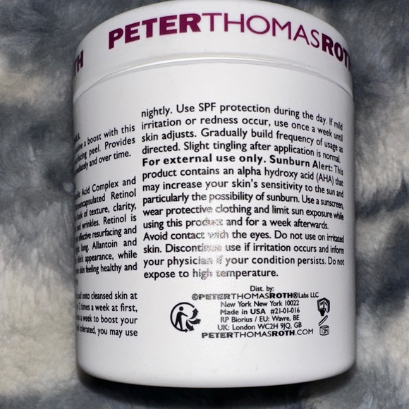 Peter Thomas Roth - Even Smoother Glycolic Retinol Peel Pads - NEW - Picture 3 of 3